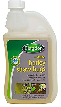 Blagdon Natural Barley Straw Bugs, 500 ml, Pond Water Treatment, Clears Green Water, Suspended Algae and Blanketweed, Consumes Phosphate, Eats Organic Matter, Pet and Wildlife Safe