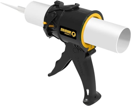 SILIGUN™ Gen-1 Compact Caulking Gun - No Drip Caulk Gun - Patented Design - Lightweight ABS Frame - Works with All 10 oz Tubes