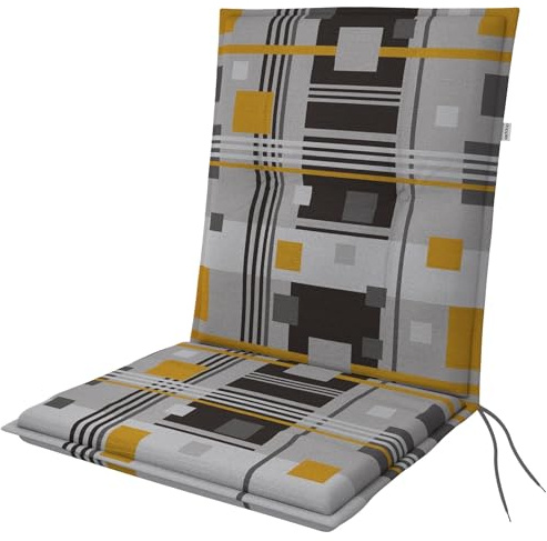 Doppler / Niederlehner Living/Gartenstuhlauflage/Niederlehner/Quadrat Orange/ca. 100 x 48 x 6 cm