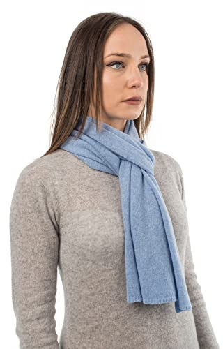 Dalle Piane Cashmere Damen Schal Uni 100% Kaschmir | Halstuch für Büro, Abend und Reisen, 165x28 cm, vier Jahreszeiten, Geschenk für Sie, Made in Italy