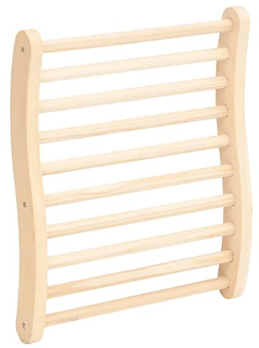 vidaXL Dossier de Sauna en Forme de S Accessoire pour Sauna Dossier Incurvé Ergonomique Soutien Dorsal Intérieur Bois Massif de Pin