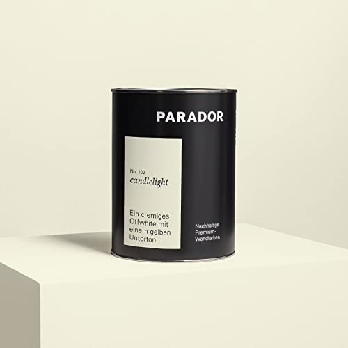 Parador Wandfarbe Candlelight creme gelb pastell 2,5 L - nachhaltige Premium Innenfarbe matt - hohe Deckkraft tropffest spritzfest ergiebig schnelltrocknend geruchsneutral vegan