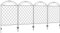 Outsunny Decorative Garden Fencing, 43in x 11.5ft Outdoor Picket Fence Panels, 4PCs Rustproof Metal Wire Landscape Flower Bed Border Edging Animal Barrier, Black