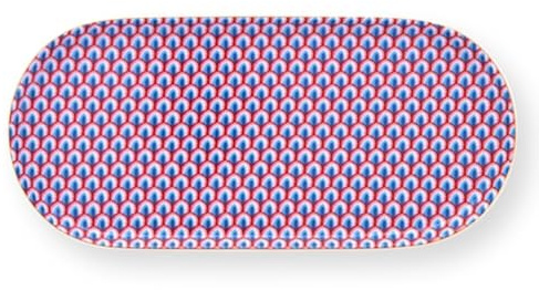 Pip Studio Flower Fest. Scall.red-Light Blue Zuckertablett