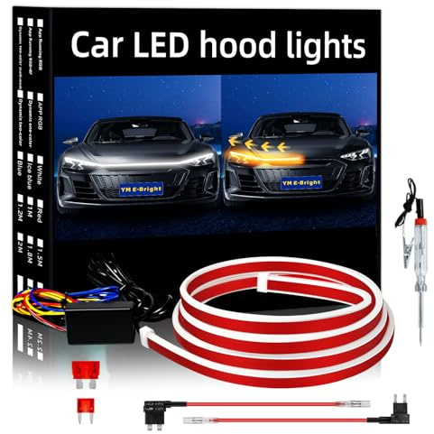 Luce LED intermittente sequenziale con scansione dinamica, coperchio soft start Lampada di marcia diurna per auto, camion e SUV, ritorno bianco ambrato bicolore 12V (1 set)