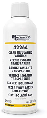 /MG Chemicals 4226A-340G Clear Insulating Varnish Spray for Electric Electronic Parts, 426 mL 1-Part Aerosol Can