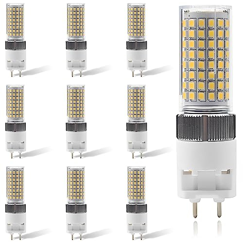 TPMAFF G12 LED Bulb 16 Watt 1600 Lumens Dimmable G12 Light Source G12 Bi-Pin Base LED Corn Light Bulb (160 Watt Halogen Equivalent), Adjustable Brightness 10% -100% (Pack Of 10)