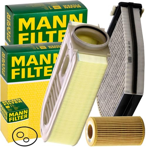 Mann Filter Inspektionspaket | C35003 (LX1686/1)+CUK29005 (LAK413)+HU7010z Mann passend für C E Klasse W/s 204 W212 GLK