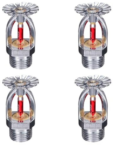 Feuer-Sprinklerkopf, 1,27 cm NPT, 68 °C, Pendel-Typ, Chrom, K80, schnelle Reaktion, 4 Stück