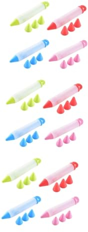 Garneck 48pcs Silicone Baking Tool Multifunctional Cake Decorating Pen Food Decorating Pen for Home Bakery Random Style
