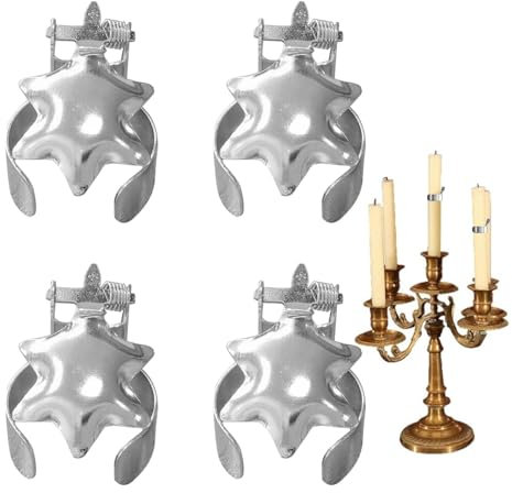 Automatisk ljussläckare – 4 x automatisk ljussläckare, dekorativ ljusavekekare snuffer, automatisk ljussläckare ring för att sätta ut