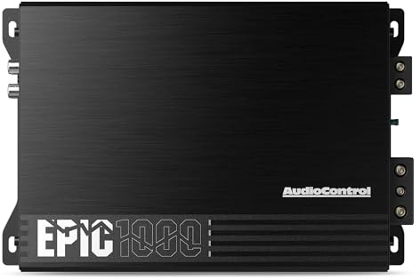 AudioControl EPIC1000 1000W RMS Class-D Monoblock Car Amplifier – High-Power Subwoofer & Bass Performance, 1Ω Stable MOSFET, Low-Distortion Premium Mobile Audio