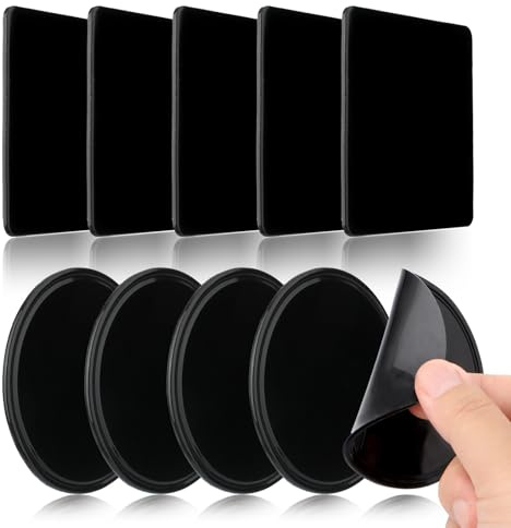 NVGVUP 10 Stück Anti Rutsch Pad Auto, 2 Formen Nano Gel Pad | Multifunktion Gel Pads für Armaturenbrett und Handy, Waschbar, Wiederverwendbar und Doppelseitig klebend