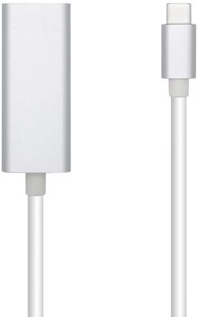 Convertisseur USB 3.1 Gen1 vers USB-C et Ethernet Gigabit RJ45 Femelle 15 cm, idéal pour étendre Les connexions et Les réseaux d'appareils Modernes.