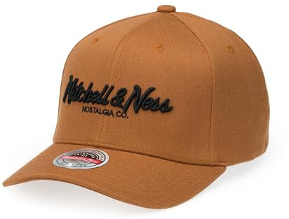 Mitchell & Ness Pinscript Basecap - Classic Red Snapback Verschluß (verstellbar/dehnbar), Orange/Black, Herren, Frauen, Kinder, Unisex, Frühling, Sommer, Herbst, Winter