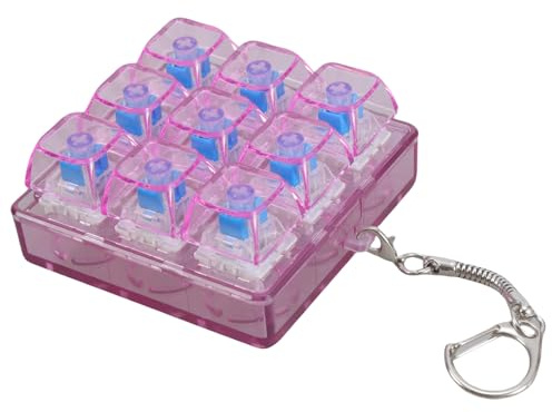 9-Tasten Switches Testwerkzeug Mechanischer Tastaturtester Tastatur Tastatur Hanghänge Anhänger Office Stress Relief Taste Spielzeug Mechanischer