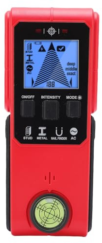 Masyrt Stud Finder, Scanner Murale, Rilevatore di Pareti per Pareti con Filo in Metallo in Legno Multifunzionale con Schermo LCD Trasparente, Leggero per la Decorazione Domestica