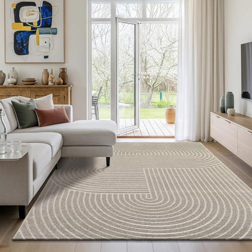 Mia´s Teppiche Viano - Outdoor Teppich, wetterfest & pflegeleicht, langlebig, für Wohnzimmer, Schlafzimmer & Terrasse, Beige, 300 x 400 cm
