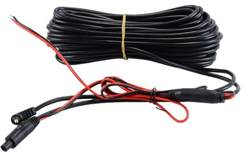 ACOLY Cavo per telecamera da cruscotto a 4 pin, cavo per telecamera posteriore, spina maschio da 2,5 mm, cavo di prolunga per specchietto retrovisore per auto, camion, camper, autobus, 15 m