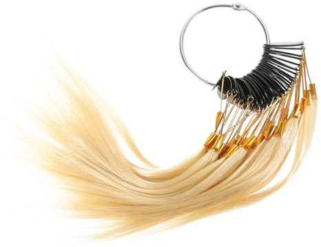 Cabilock 30 pièces Échantillons de Couleur de Cheveux Réels Nuancier Naturel pour Test Coloration Salon Coiffure Professionnelle