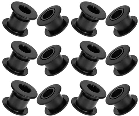 Generisch 6 Paar Tischfußballbuchsen 12mm 1/2 Buchsen aus Kunststoff für Tischfußball Lager Leicht zu Montieren Kickertisch Zubehör