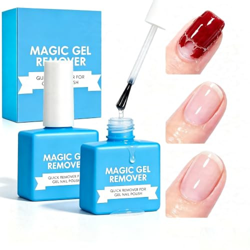 Quitaesmalte De Gel Para uñas, Removedor Esmalte Semipermanente, Quitaesmaltes profesional para uso doméstico (Blanco)