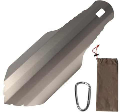 Mini pala de jardín de 20,5 cm, pala plegable plegable para jardín, camping, playa y al aire libre, paleta de flores ligera, paleta y duradera, no es fácil de doblar o deformar