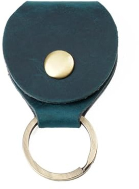 Nyckelring med plektrumhållare, 6 st Läder Vintage Guitar Pick Hållare Organizer Fodral Med Nyckelring Multicolor(Blue)