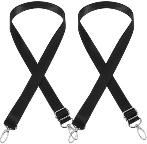 Pferdedecken Beingurte 2 Stück Verstellbar Nylon Schwarz Zuverlässig | Leicht, Multifunktional mit Sicherem Verschluss, für Wettbewerb und Pferdehof, Passend zur Pferdedecke