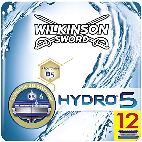 Wilkinson Sword Hydro 5 Rasierklingen für Herren Rasierer, 12 Stück