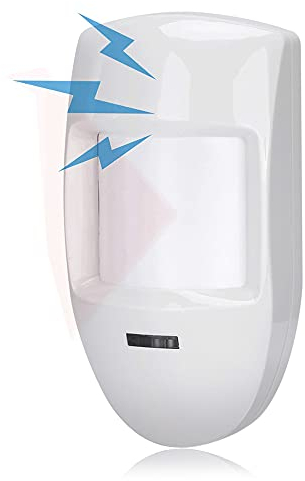 VBESTLIFE 12V Wired Dual PIR Motion Detector,Infrared Sensor Alarm,Home Security System Alarm for Stores/Homes/Office Buildings/Factories.