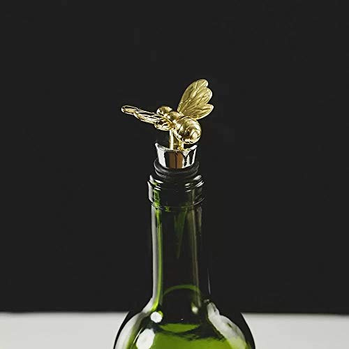The Just Slate Company Gold Bee Bottle Stopper JS/BS/GB