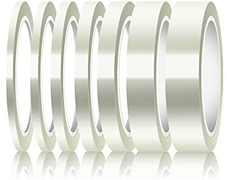 LUTER 7 Rotoli Nastro Resistente al Calore Nastro per Alte Temperature Nastro per Sublimazione Termico Stampa a SublimazioneTrasferimento di Calore e Isolamento Saldatura a Onda (Trasparente)