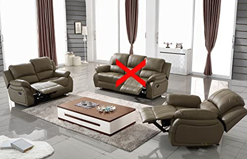 Mapo Möbel Voll-Leder Sofagarnitur Fernsehsofas Relaxsofas 5129-2+1-1106