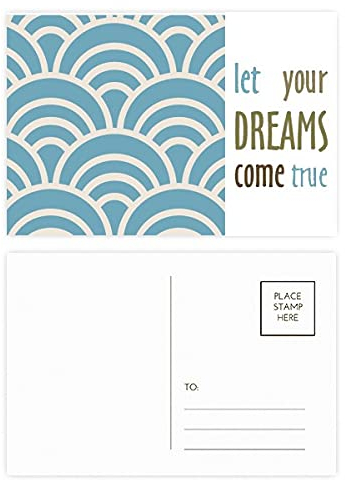 Traditionelles japanisches Postkarten-Set mit Aufschrift Dream Come True, 20 Stück