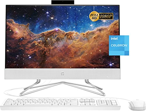 HP 22-DD0224 21.5 FHD All-in-One Desktop Anti-Glare Intel Celeron J4025 2.0 GHz up to 2.9 GHz 4 GB DDR4 MHz RAM 128 GB SSD Intel UHD Graphics 600 Windows 11 Home