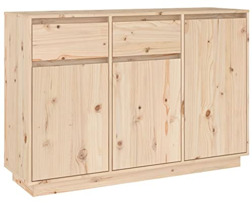 vidaXL Sideboard Kommode Anrichte Schrank Beistellschrank Mehrzweckschrank Standschrank Wohnzimmer Flur 110x34x75cm Massivholz Kiefer