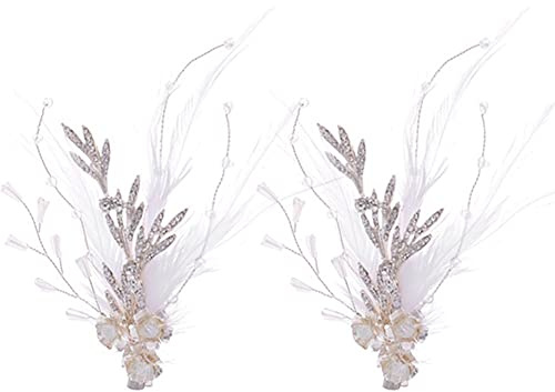 Lipfer Hochzeit Braut Haar Kämme Weiß Kristall Haarclip Faszinator Haar Accessoires Prom Braut Haarschmuck Für Frauen Und Mädchen