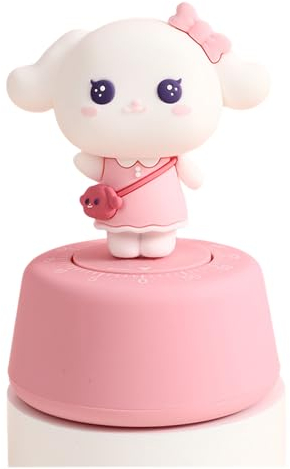 Herfair Küchentimer Mechanischer Timer Kinder Niedlich Kaninchen Welpe 60 Minuten Countdown Timer Kurzzeitmesser Eieruhren Zeitmanagement Werkzeug (Welpe-B)