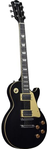 SPENCER BY EKO - LP10 BLACK, Chitarra Elettrica, Corpo Pioppo, Manico in Acero, Tastiera in Resina, Pickup H-H, Switch Toggle a 3 vie, Ponte Stile tune-O-matic, Colore Black