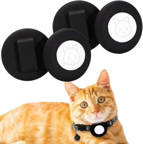Kompatibel mit Airtag Katzenhalsband,Reflektierend GPS Leichte Tracker Katzenhalsbänder mit Hülle,Tag Air Halsband Katze,Katzenhalsband Halter,Schnellverschluss,wasserdichte Schutzhülle