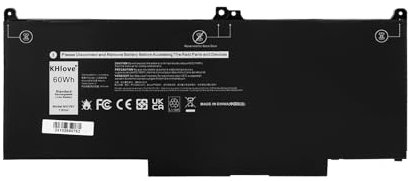 KHlove 60Wh MXV9V Batterie pour Dell Inspiron 7300 7306 2-in-1 Series Latitude 5300 5310 7300 7400 E5300 E5310 E7300 E7400, Latitude 5300 2-in-1/5310 2-in-1, 829MX 0829MX 5VC2M 05VC2M 7.6V Battery