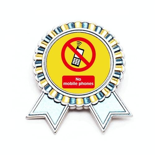 Logo No Mobile Phs Art Deco Fashion Badge Brosche Pin Gewinner Award Medaille, M, Metall
