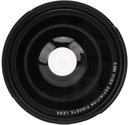 Objectif Fisheye Ultra Grand Angle 0,35x avec Macro, Compatible AF IR, Verre Optique Haute Performance pour la Photographie de Jour et de Nuit (55mm)