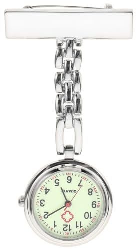 VALICLUD Krankenschwester Uhr Mit Clip Brosche Hängende Reversuhr Quarz Uhr Für Pflegefachfrau Medizinisches Personal Stilvolle Taschenuhr