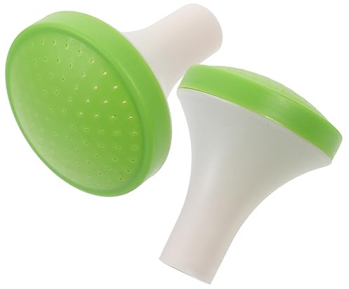 Milisten Watering can Sprinkler Head Replacement 2 Pack Universal Fine Rose Nozzle Spray for Indoor Outdoor Garden Plants Small Water can Sprayer
