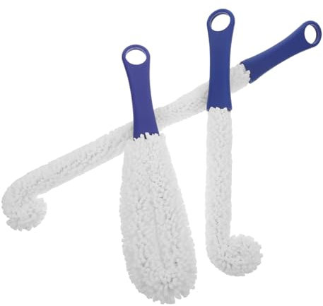 OSOLADY 3pcs Red Wine Glass Brush for Decanter Cleaning Long Flexible Handle for Glassware Cleaner and Carafe Cleaning