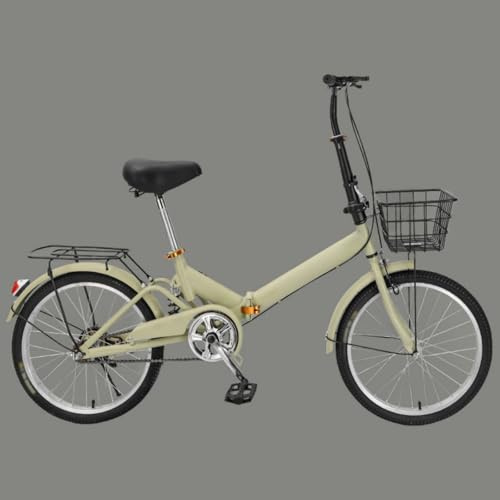 Faltrad, 20-Zoll-Fahrrad Aus Kohlenstoffstahl Für Männer Und Frauen, Einzelgeschwindigkeit Ohne Stoßdämpfung, Kleine Faltgröße, Passt Daher In Die Meisten Kofferräume C,20 inch