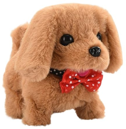 Robot Puppy, Interactive Plush Dog Toy, 12 Inches Robotic Talking, Stuffed with Sounds and Movement, Soft and Huggable Plush Pet, Educational Entertaining for Boys, Girls, Birthday, Children’s Day