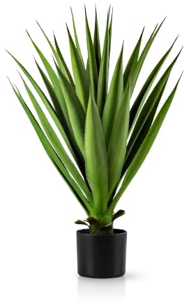 PASCH® Agave (75 cm), piante artificiali grandi, piante artificiali come vere, piante artificiali grandi, piante artificiali in vaso, piante artificiali